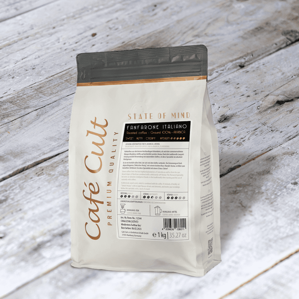 Fanfarone Italiano Ground Coffee 1kg Pack